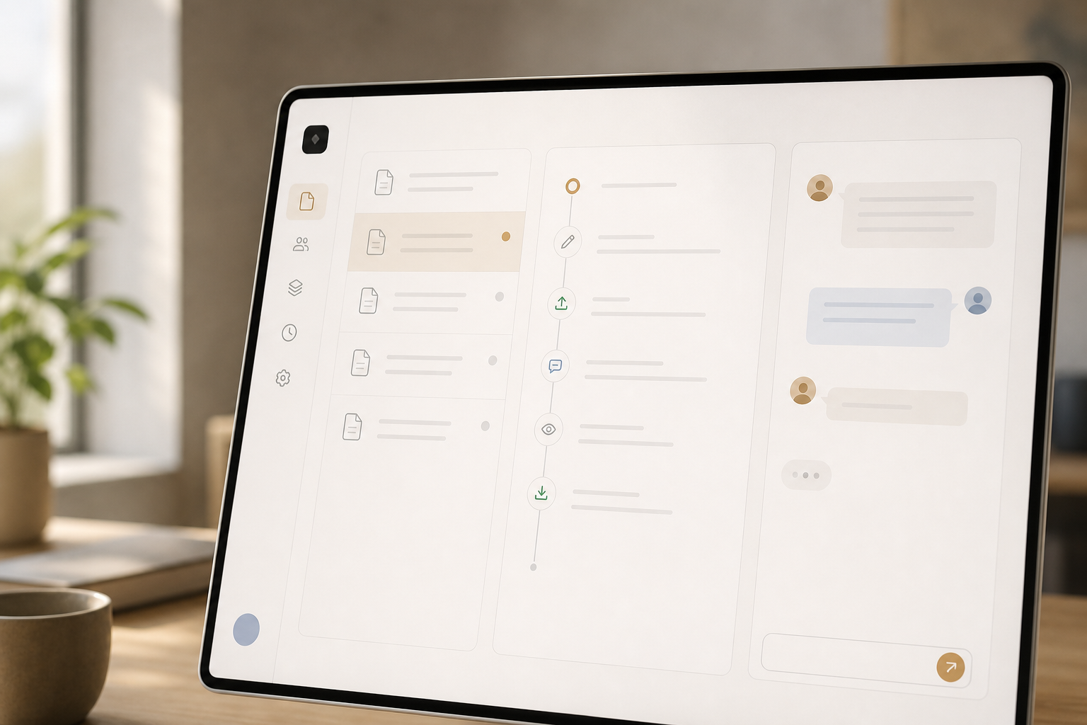 Secure workspace and audit trail view