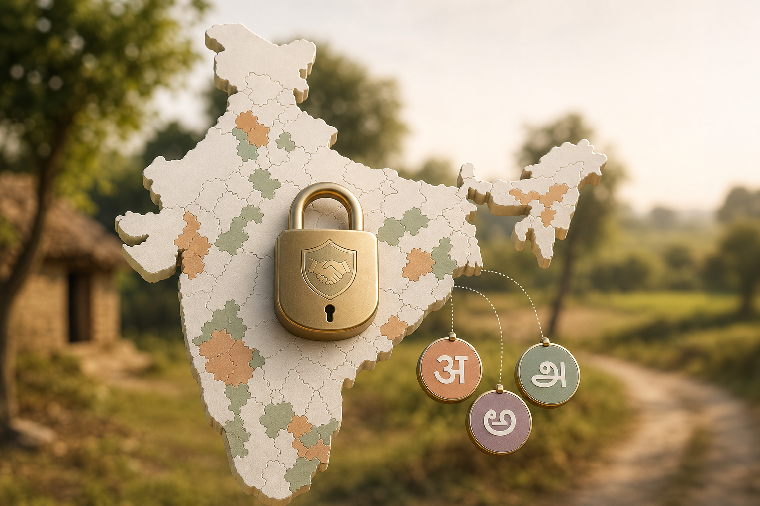 coverage map and escrow lock icons
