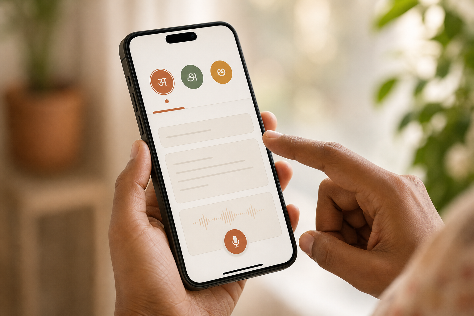 multilingual briefing interface