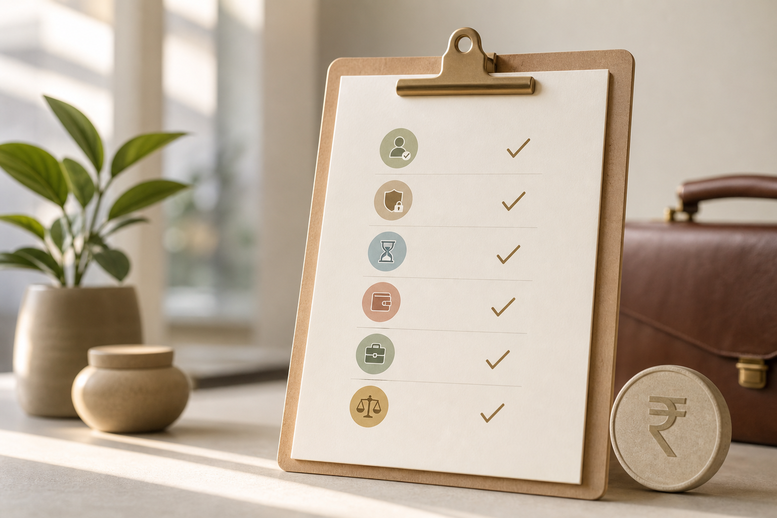 Trust checklist visual reinforcement