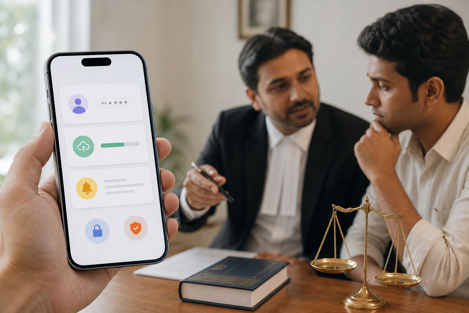 client portal onboarding demo on smartphone