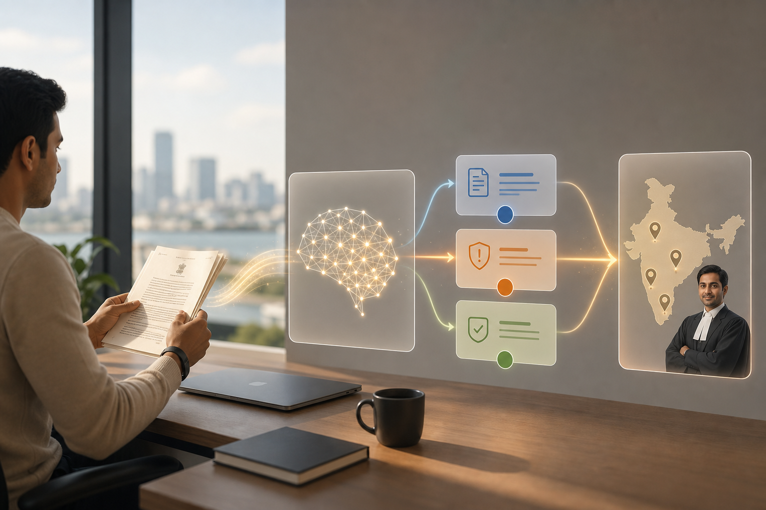 ai legal document review workflow diagram