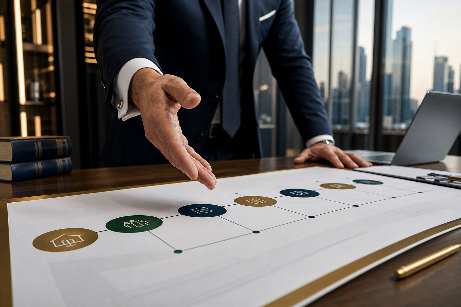 escrow timeline and safeguards infographic
